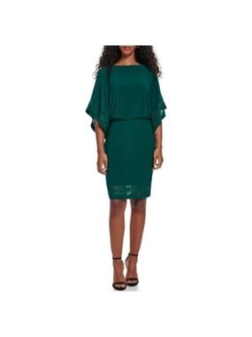 Jessica Howard Lace Trim Knit Mini Dress 6 NWT